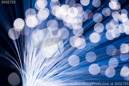 Image of Blue fiber optics