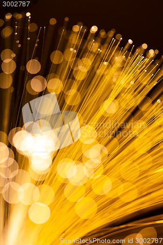 Image of Golden glowing fibre