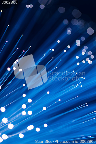 Image of Blue Fiber Optic Strands 