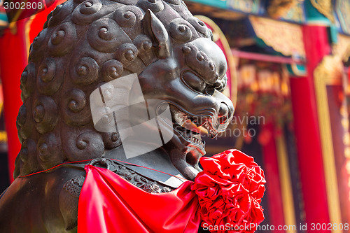 Image of Chinese Lion statue