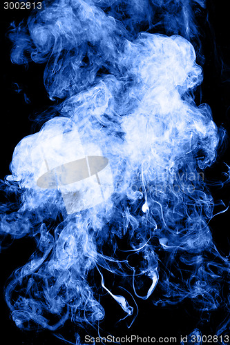 Image of Smoke on the black background 