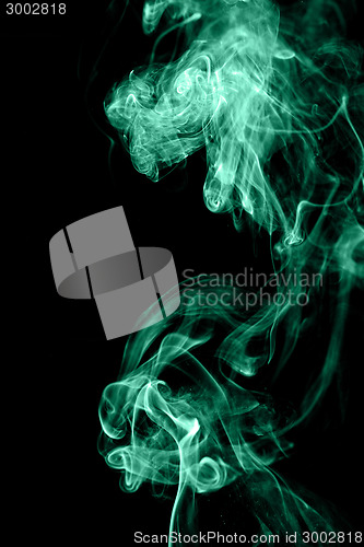 Image of Green wave smoke