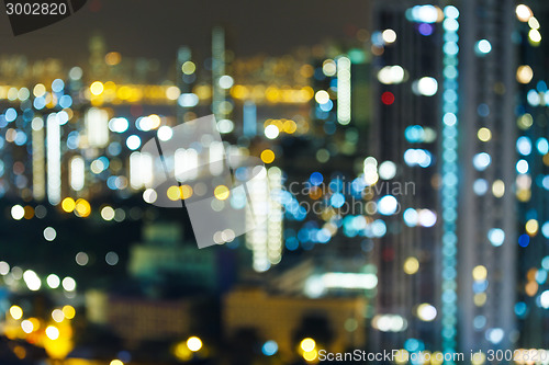 Image of Blurred city view