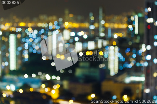 Image of Blur of city at night
