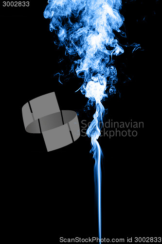 Image of Blue Smoke On Black 