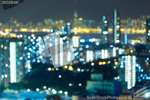 Image of Night lights of the Hong Kong 