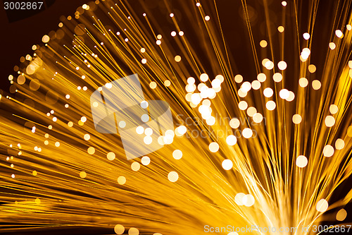 Image of Yellow fiber optics cable 
