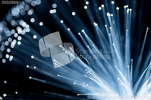 Image of Fiber optic with blue color