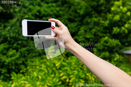 Image of Photo shooting on smartphone