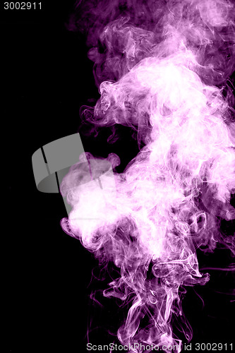 Image of Pink smoke on black