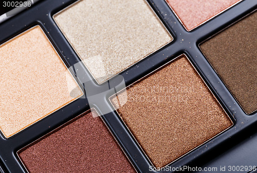Image of Colorful palette of cosmetics