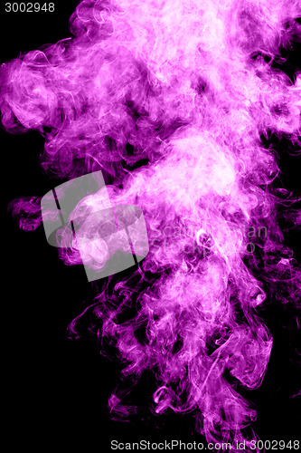 Image of Purple smoke on black background 