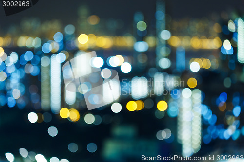 Image of Blur cityscape at night