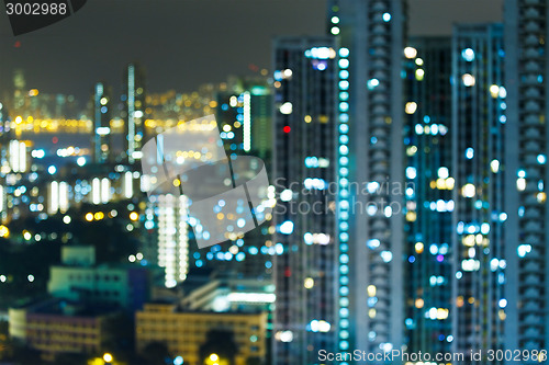 Image of Defocused city light