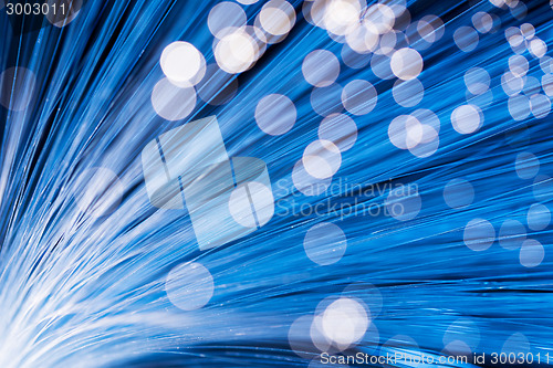 Image of Fiber optics background with lots of light spots