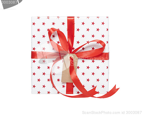 Image of Present isolated with gift tag