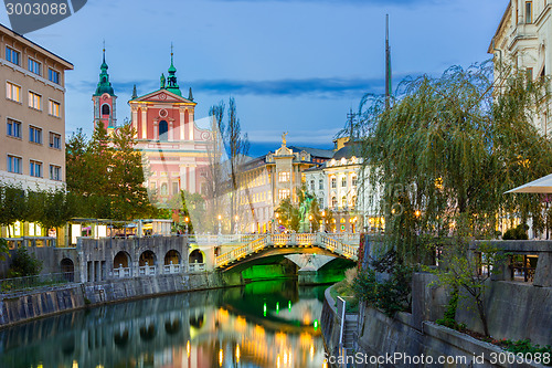 Image of Romantic medieval Ljubljana, Slovenia, Europe.