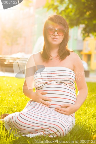 Image of Beautiful pregnant woman