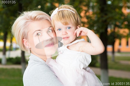 Image of Portrait of a mother with her child