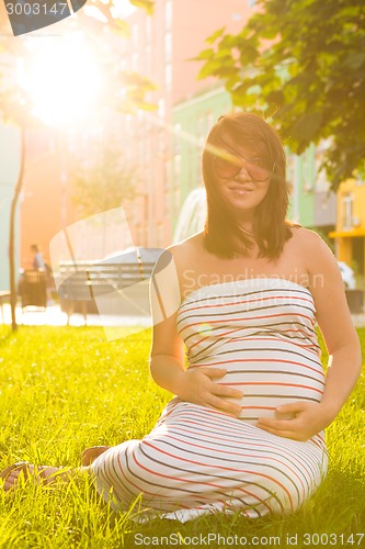 Image of Beautiful pregnant woman