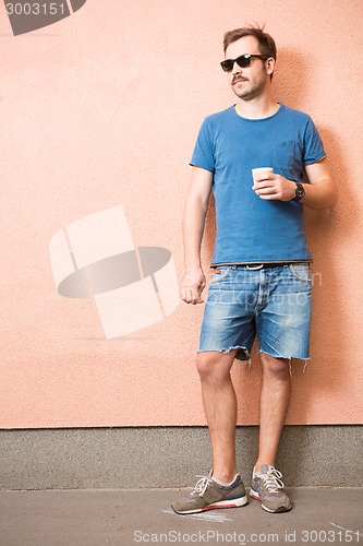 Image of Portrait of a young handsome man