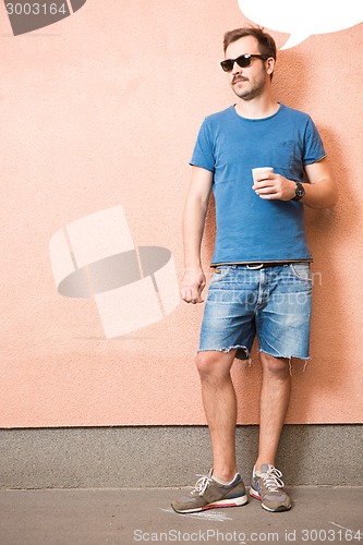 Image of Portrait of a young handsome man
