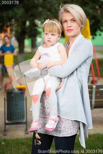 Image of Portrait of a mother with her child