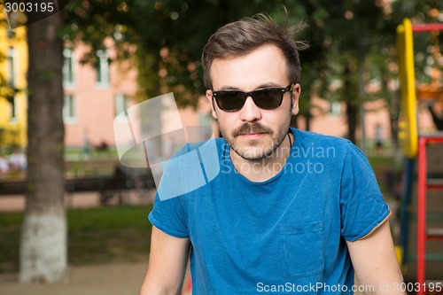 Image of Portrait of a young handsome man