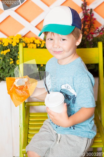 Image of Young little and cute boy 