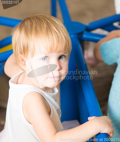 Image of Outdoor portrait  of cute little girl