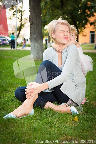 Image of Portrait of a mother with her child