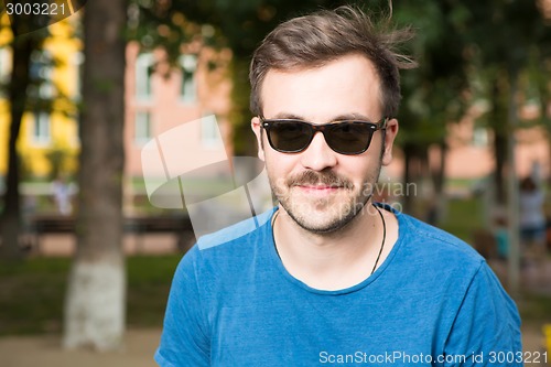 Image of Portrait of a young handsome man