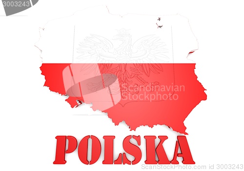 Image of Map illustration of Poland