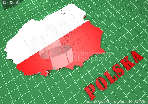 Image of Map illustration of Poland