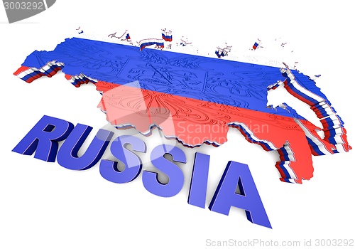 Image of Illistration of Russia map