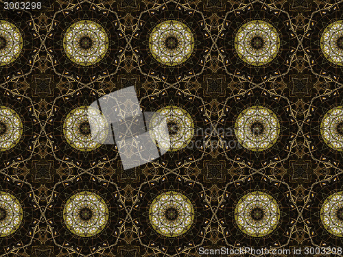 Image of Ethnic pattern. Abstract kaleidoscope  fabric design.