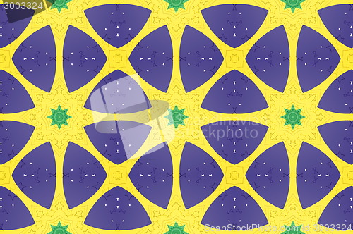 Image of Ethnic pattern. Abstract kaleidoscope  fabric design.