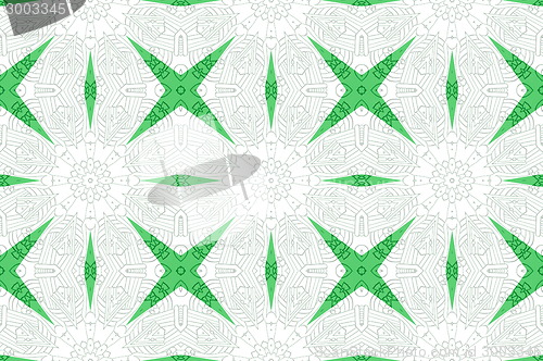 Image of Ethnic pattern. Abstract kaleidoscope  fabric design.