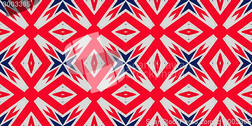 Image of Ethnic pattern. Abstract kaleidoscope  fabric design.