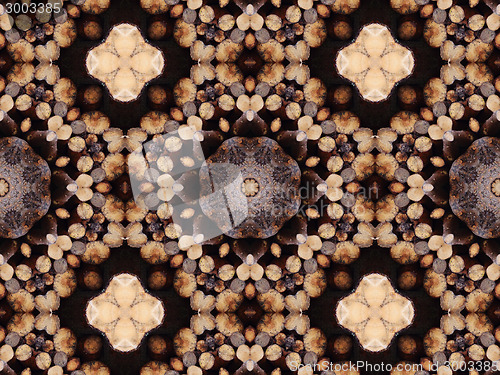 Image of Ethnic pattern. Abstract kaleidoscope  fabric design.