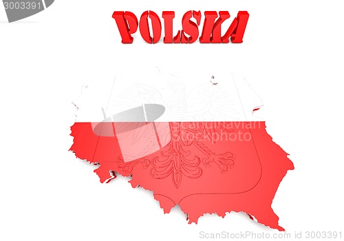 Image of Map illustration of Poland