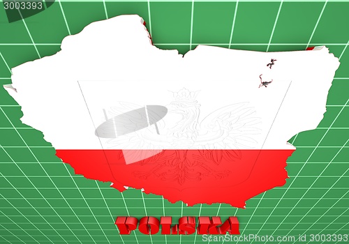 Image of Map illustration of Poland