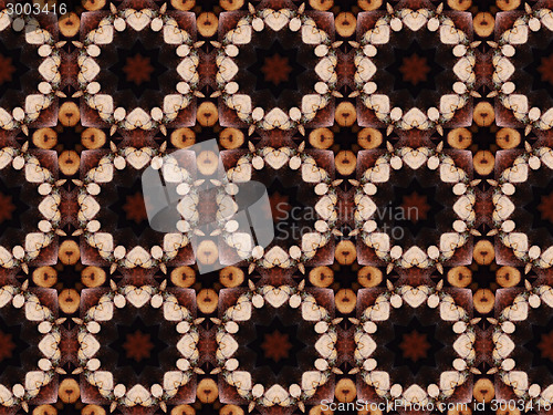 Image of Ethnic pattern. Abstract kaleidoscope  fabric design.