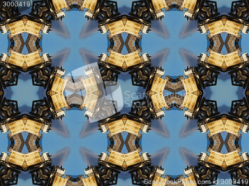 Image of Ethnic pattern. Abstract kaleidoscope  fabric design.