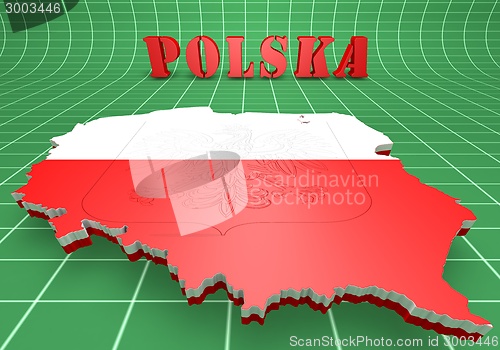 Image of Map illustration of Poland