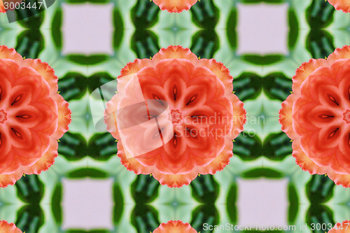 Image of Ethnic pattern. Abstract kaleidoscope  fabric design.