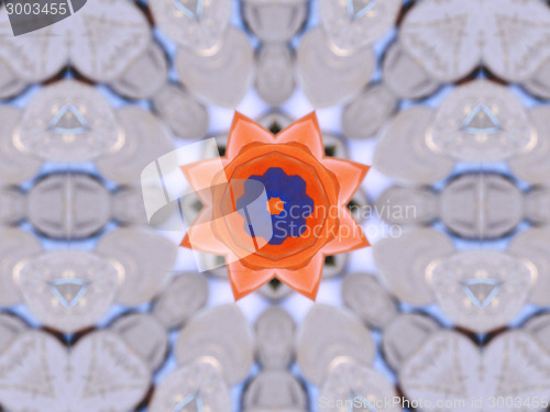 Image of Ethnic pattern. Abstract kaleidoscope  fabric design.