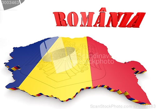 Image of Map illustration of Romania