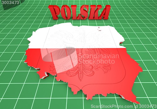 Image of Map illustration of Poland