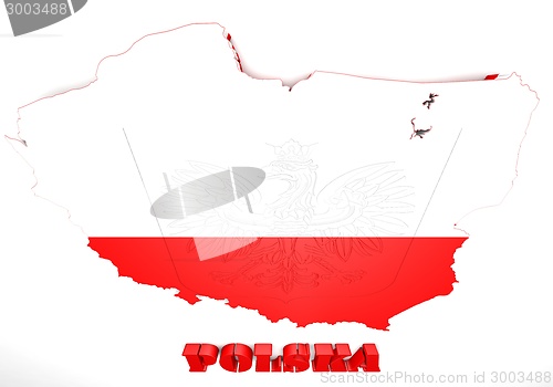 Image of Map illustration of Poland